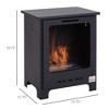 NicBex 19.75 Inch Electric Fireplace Freestanding Heater Fireplace with Overheating Protection,3H Timer,Black - 3 of 4