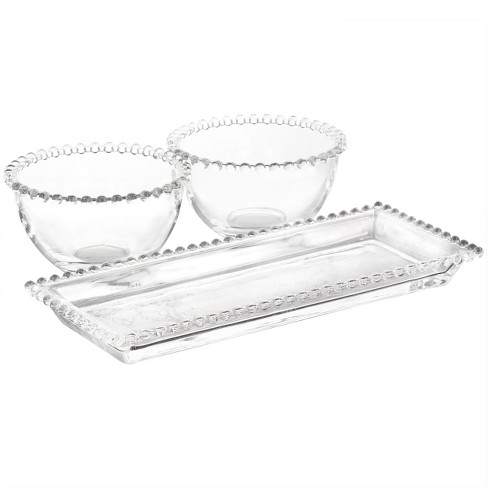 Glass Serving Bowl set of 3pcs – GOOD HOMES