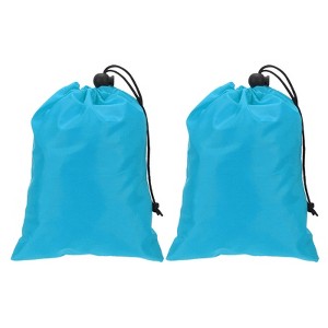 Unique Bargains Tear-Resistant Polyester Traveling Laundry Bag with Drawstring 2 Pcs - 1 of 4