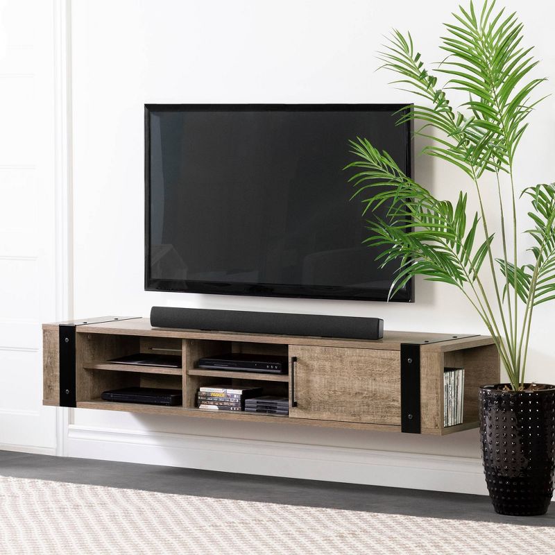 Munich Wall Mounted Console TV Stand for TVs up to 75" - South Shore, 3 of 15