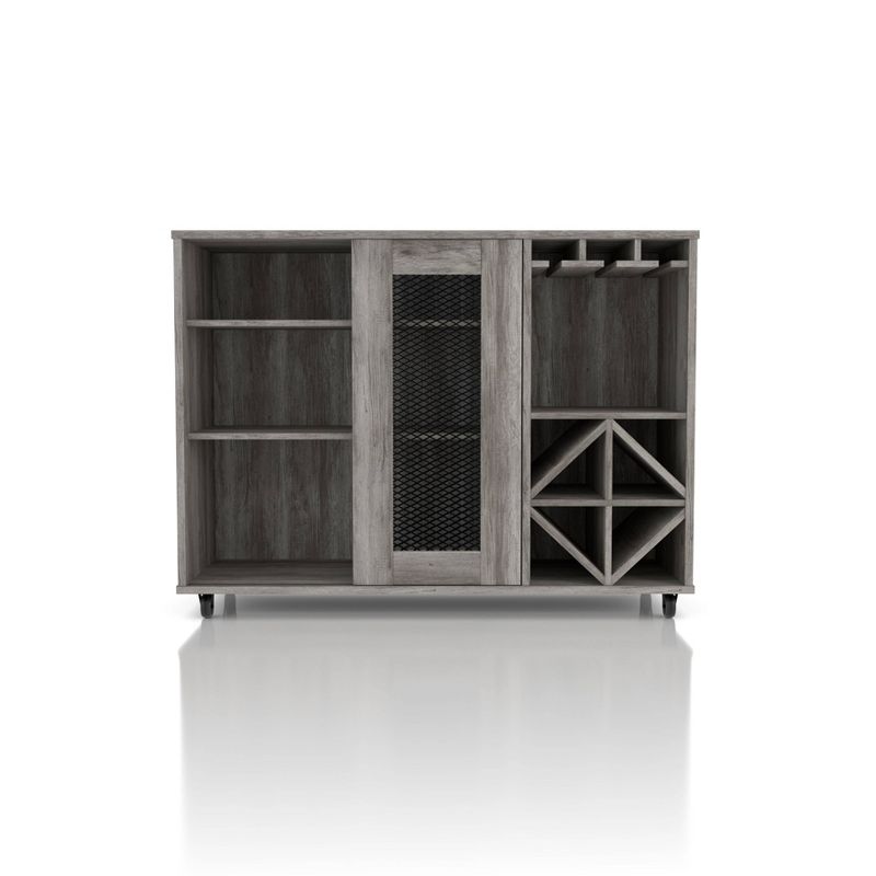 24/7 Shop At Home Carmelia Industrial Inspired Sliding Door Buffet  , 5 of 8