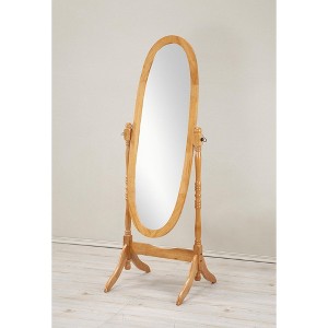 Roundhill Furniture Traditional Queen Anna Style Wood Floor Cheval Mirror - 1 of 4