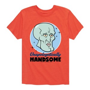 Boys' - SpongeBob SquarePants - Unapologetically Handsome Short Sleeve Graphic T-Shirt - 1 of 4