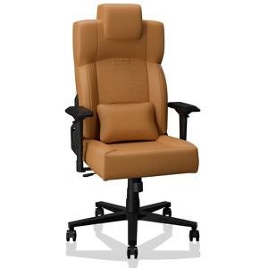 Vynxaria Best Office PC Gaming Chair Ergonomic Office Chair Desk Chair with Lumbar Support Flip Up Arms Headrest PU Leather - 1 of 4