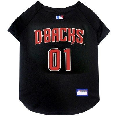 Mlb Arizona Diamondbacks Pets First Pet Baseball Jersey - Black