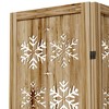Spassway Rustic Folding Wood Room Divider Vintage Freestand Privacy Screen for Room Seperation Living Room Bedroom Office Room - 3 of 4