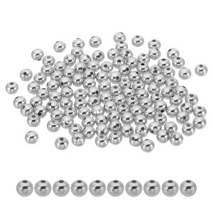 Unique Bargains Metal Round Jewelry Making Gold Filled Spacer Beads 100 Pcs - 1 of 4
