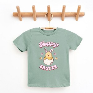 The Juniper Shop Hoppy Easter Chick Colorful Youth Short Sleeve Tee - 1 of 2
