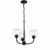Craftmade Lighting Glenda 3 - Light Chandelier in  Flat Black - 3 of 4