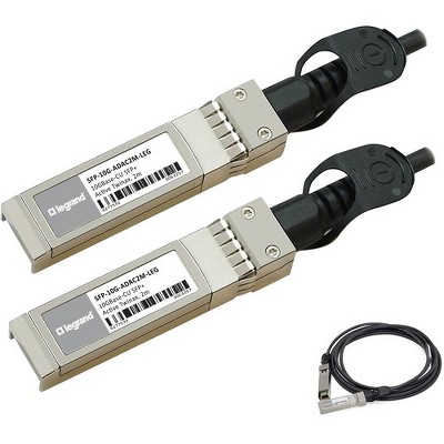 Legrand MSA and 10GBase-CU SFP+ to SFP+ DAC Cable (Active Twinax, 2m) TAA - 6.56 ft Twinaxial Network Cable for Network Device