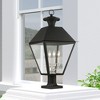 Livex Lighting Mansfield 4 - Light Post Light in  Black - 4 of 4