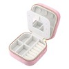 REGALWOVEN Faux Leather Mini Portable Modern Jewelry Box - 3 of 4