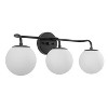 JONATHAN Y Louis Parisian Globe Metal/Frosted Glass Modern Contemporary LED Vanity Light - 3 of 4