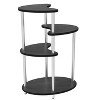DOMETOUR 4 Tier Metal Plant Stand Foldable Tall Plant Holder Iron Art Corner Plant Display Rack Indoor Outdoor Living Dinning Room Black - 2 of 4
