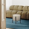 JONATHAN Y Silvia Modern Minimalist Round Backless Metal/Vegan Leather Cushioned Vanity Stool - 4 of 4