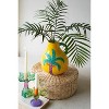 Ceramic Palm Tree Vase with Handle – 10" Tall Tropical Decorative Accent by Kalalou - 4 of 4