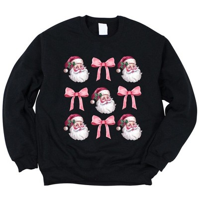 Simply Sage Market Women's Graphic Sweatshirt Coquette Santa Chart
