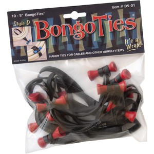 BongoTies All-Natural Reusable Cable Tie Wraps 10-Pack - 1 of 4
