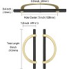 attop 6 Pack Matt Black and Nickel Cabinet Pulls - 3 of 4