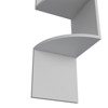 SEVOBAL Utility Storage Shelves White Roy Corner Floating Shelf Modern 4 Tier Design for Living Room, White, 9.8"*9.8"*51.5" - 4 of 4