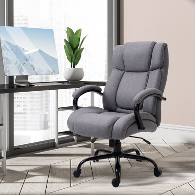 NicBex Adjustable Office Chair Modern Linen Fabric Ergonomic Chair Executive Chair with Padded Armrests and High Back for Office, Study