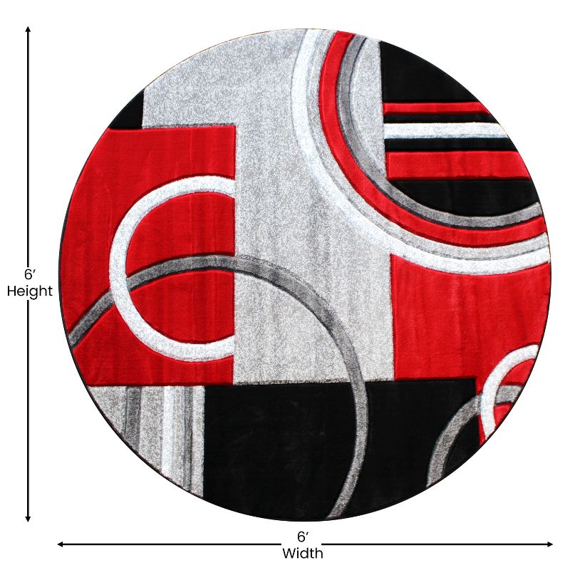 Masada Rugs Sophia Collection Hand Sculpted Modern Contemporary Area Rug, 4 of 7