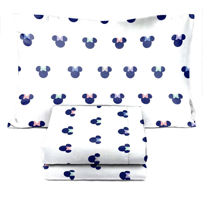 Saturday Park Disney Minnie Mouse Dreaming of Dots 100% Organic Cotton Sheet Set, 4 of 11
