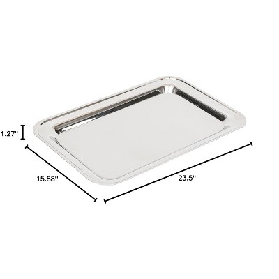 Elegance Nickel Plated Rectangular Cash Tray 6x9"