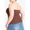 ELOQUII Women's Plus Size Sweater Tube Top - image 3 of 4