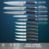 Deco Chef Gourmet 12 Piece Knife Set with Storage Block w/ Deco Chef Cut Resistant Gloves - 4 of 4