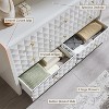 SinCiDo 8 Drawer Dresser for Bedroom, 56" Wide Mid Century Modern Dresser, Wood Chest of Dressers with Diamond Panel Decoration - 3 of 4