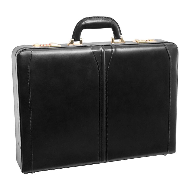 McKlein Lawson Leather Attache Briefcase, 4 of 10