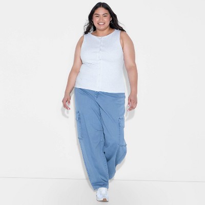 Women's Button-Front Tank Top - Wild Fable™