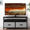Whizmax Dresser TV Stand, Entertainment Center with Fabric Drawers, Media Console Table with Open Shelves for TV up to 50 inch for Bedroom,Living Room - 2 of 4