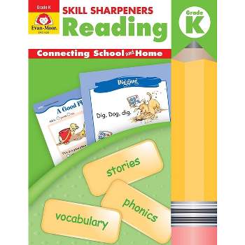 Skill Sharpeners: Reading, Grade Kindergarten Workbook - by  Evan-Moor Corporation (Paperback)