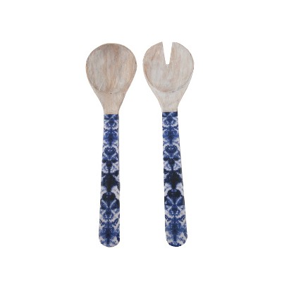 2pc Checkerboard Tie Dye Salad Servers - Thirstystone