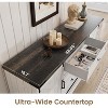 Garvee Farmhouse Dresser with Sliding Barn Doors 45 4-Drawer Wood TV Stand and Storage Chest Antique White - 4 of 4