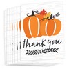 Big Dot of Happiness Fall Pumpkin - Halloween or Thanksgiving Party Thank You Cards (8 count) - 2 of 4