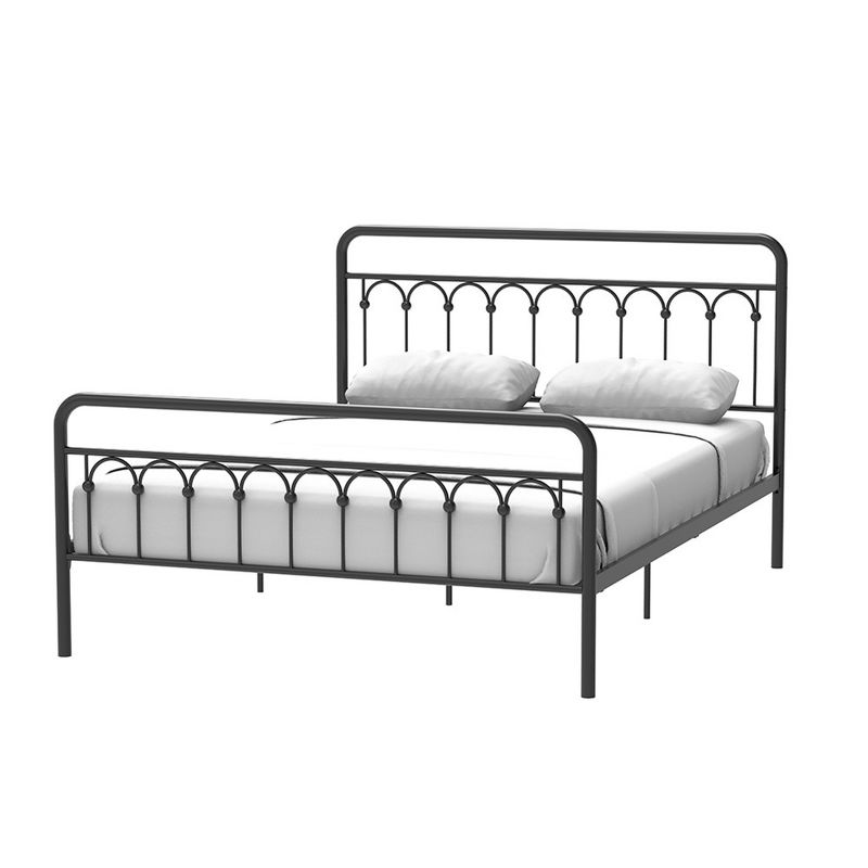 Queen Size Modern Style Bed Frame Large Under-bed Storage Space Sturdy Metal Frame Platform Bed (No Box Spring Needed), 2 of 4