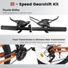 FIONECA 26 Inch Steel Frame Shock Fork Plus Shock Absorber 21-speed Unisex Mountain Bike - 4 of 4