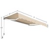 Yaheetech Retractable Awning Outdoor Sun Shade Garden Shelter Manual Adjustable with Protection Coating and Hand Crank - 4 of 4
