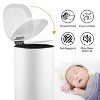 8 Gallon Trash Can, Square Fingerprint-Proof Foot Pedal Garbage Can with Soft-Close Lid for Kitchen Bathroom Home Office, NO Inner Bucket - 3 of 4