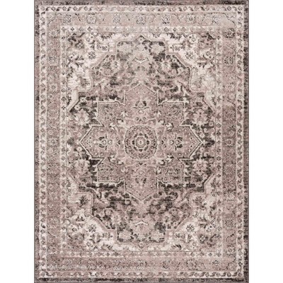 Hauteloom Albie Charcoal & Beige Area Rug
