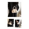 Paaaawaters Fashionable PU Leather Handbag with Bowling Bag Style - Unique & Chic, Handheld & Crossbody Option - 4 of 4