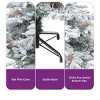 9ft Prelit Mountain Pine Flocked Christmas Tree Flocked Christmas Tree 1818 Branch Tips 820 Lights 80 Pine Cones - 4 of 4