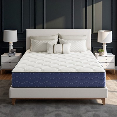 Swedrea Hybrid Mattress Medium Cooling Memory Foam Bed-in-a-Box Black