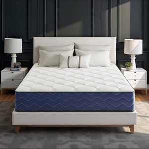 Swedrea Hybrid Mattress Medium Cooling Memory Foam Bed-in-a-Box Black - 1 of 3