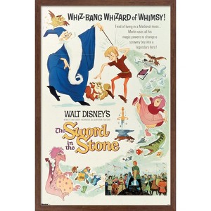Trends International Disney The Sword in the Stone (1963) - Group One Sheet Framed Wall Poster Prints - 1 of 4