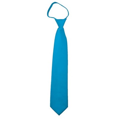 Men's Solid Color Zipper Neckties