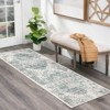 Vintage Printed Non Slip Area Rug Distressed Washable Soft Low Pile Indoor Non Shedding Accent Carpet for Living Room Bedroom - 3 of 4
